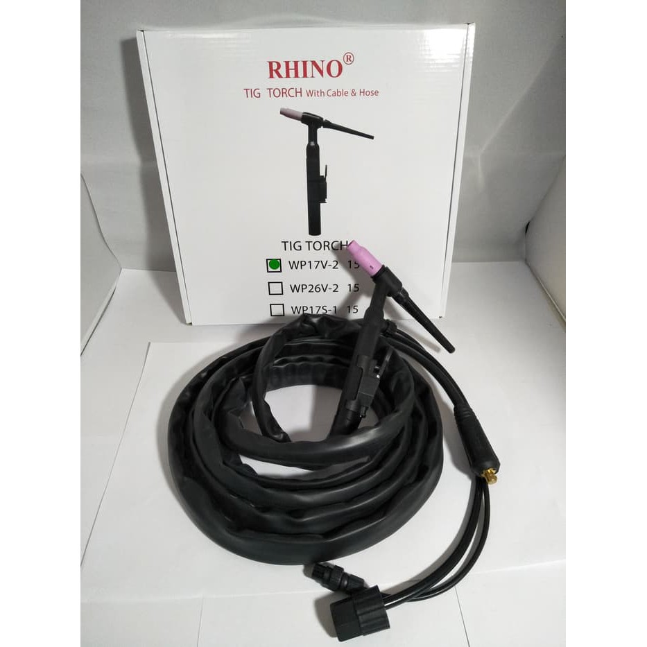 Tig Torch rhino stang las argon rhino WP 17V-2 15 Kabel WP 17 Tig Torch Welder RHINO