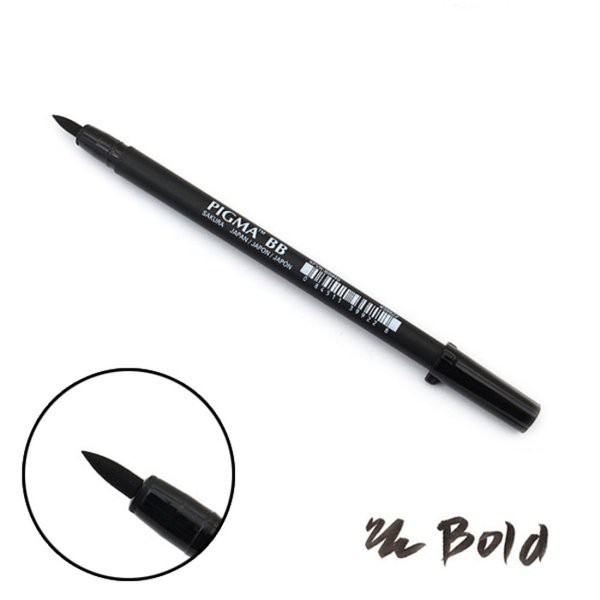 

Dijual SAKURA Pigma Professional Brush Pen - Bold - Black Special