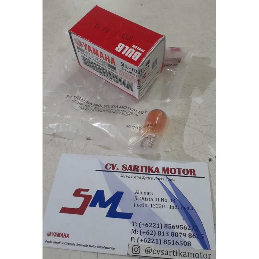 Bohlam Lampu Sein Mio /BULB, FLASHER (12V.10W) / 5LL-H3311-00