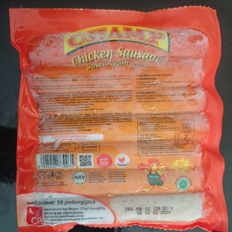 

Champ Sosis ayam 375gr