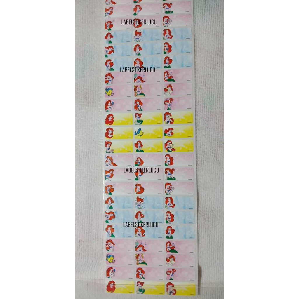 

Sticker Label Motif Ariel (isi 72pcs) variasi gambar