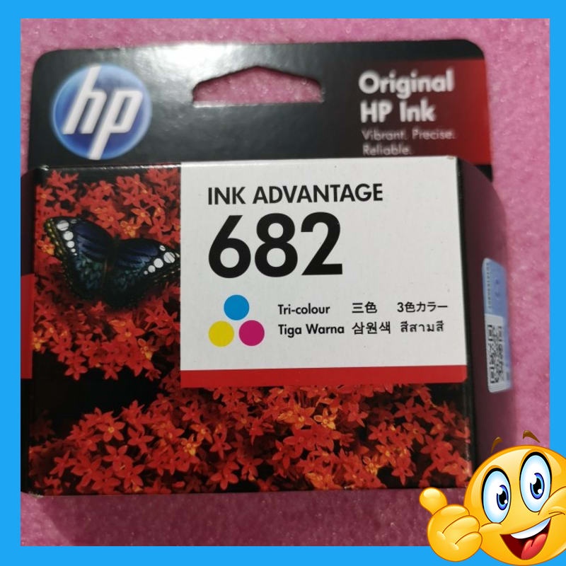 Original Tinta HP 682 Color Cartridge Deskjet 1216 2336 2777 4176 6078