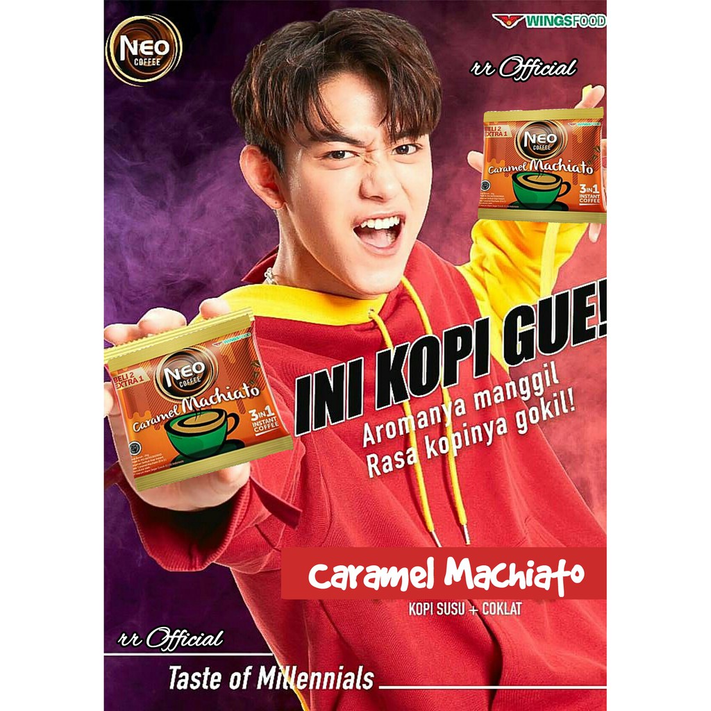 

Kopi Susu Neo Caramel Machiato 3 in 1 20gr Coffee 10sht