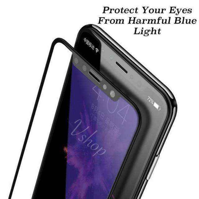 Tempered glass Anti Blue Light 5D 9D FULL Cover iphone 6 6s plus 7 8 plus X Xs Xr Xs Max Blue Ray 9H