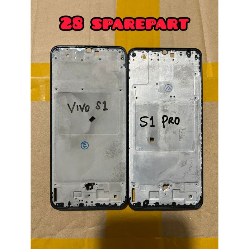 Frame lcd / tulang tengah / dudukan lcd Vivo S1 pro original