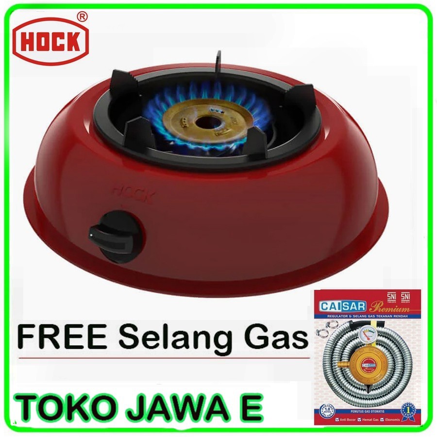 Jual Kompor Gas Hock Md Tungku Body Kuat Api Biru Warna Merah