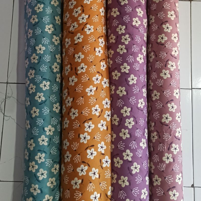 Kain sakila shakila syakila motif bunga kecil