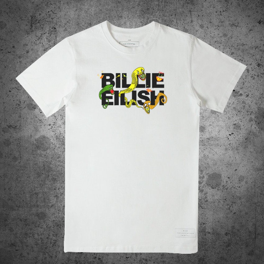 KAOS DISTRO pria terbaru&quot;BILLIE ELISH X WORM&quot;