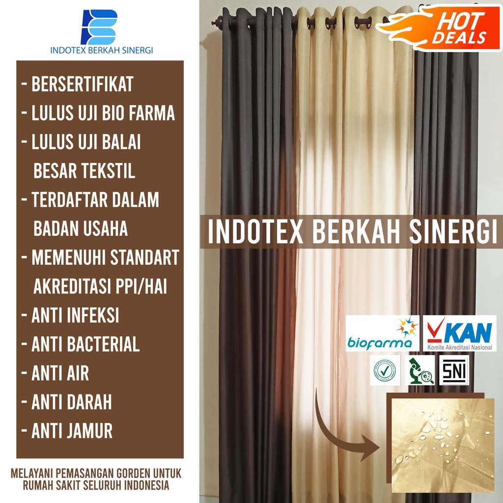 GORDEN RUMAH SAKIT | SEKAT | KLINIK | SPA | SALON | JUAL GORDEN BLACKOUT POLOS / PEMBATAS RUANG PASI