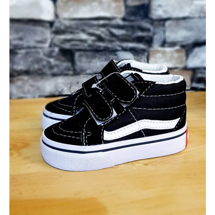 SEPATU SNEAKER ANAK VANS SK8 HIGH VELCRO PEREKAT SIZE 21-35