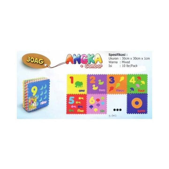 Edu Mats Puzzle - Angka Gambar