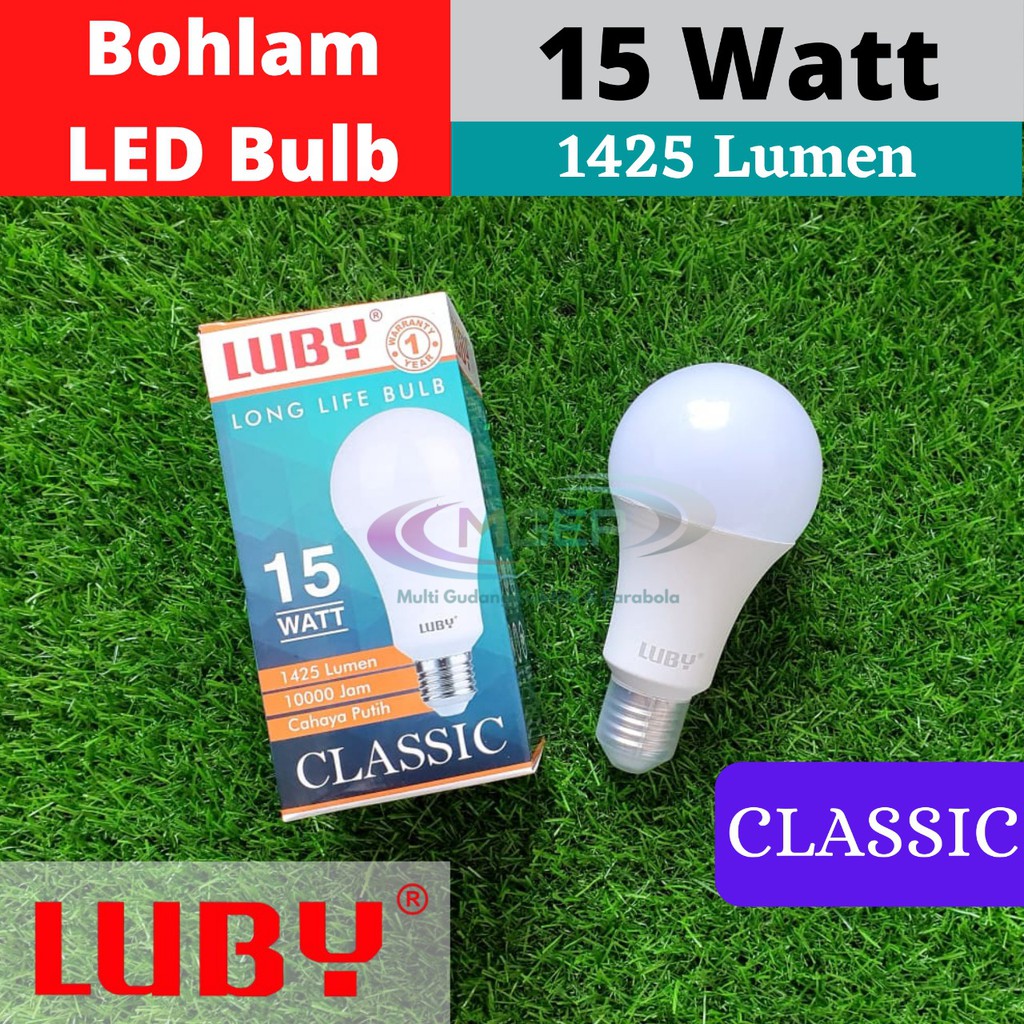 Lampu Bohlam Luby Classic LED 15 Watt LED Bulb