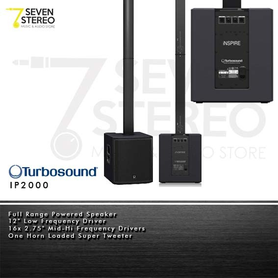 Turbosound iP2000 Speaker Column with 12 inch Subwoofer