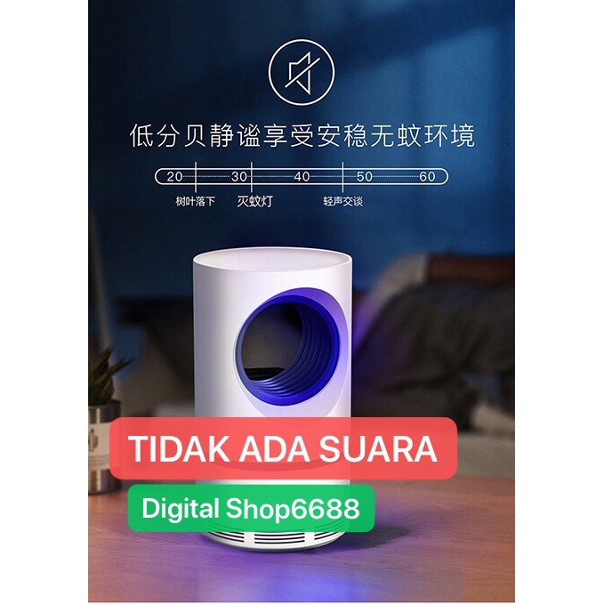 Mosquito Killer Lamp &amp; Lampu LED Ampuh Membasmi Nyamuk Aman Untuk Bayi Keluarga PUTIH