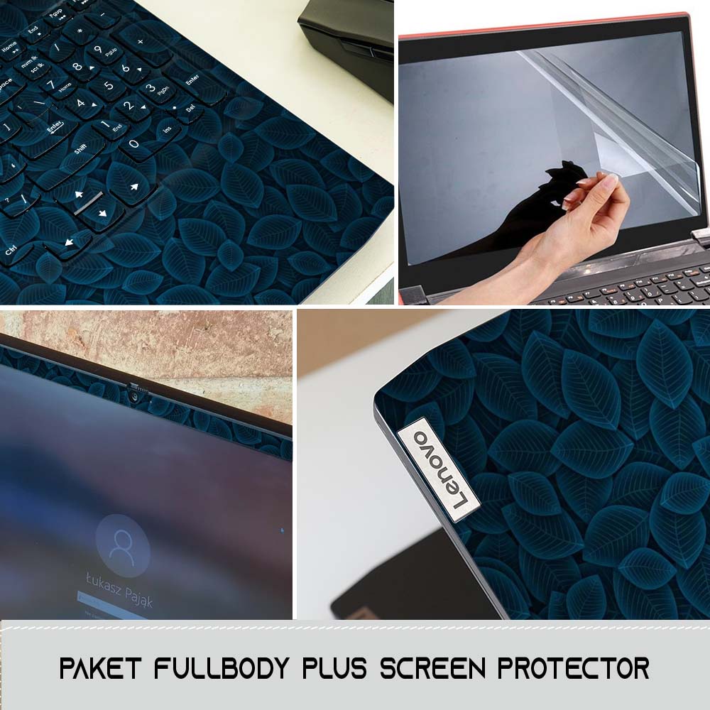 Garskin Laptop Skin Laptop | Asus | Acer | Lenovo | HP | MAC | THOSIBA | Xiomi | Axioo | Sony | HwaWei | Samsung| Tema: Blue Levers