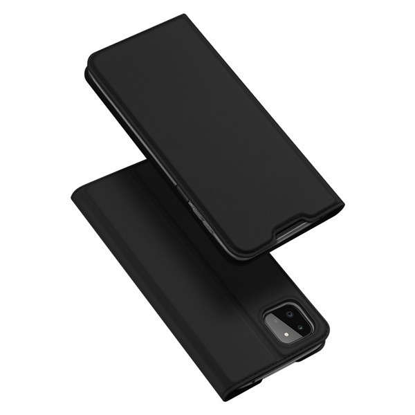 Case Samsung A22 - Dux Ducis Original Premium Flip Leather Casing - A22 5G, Hitam