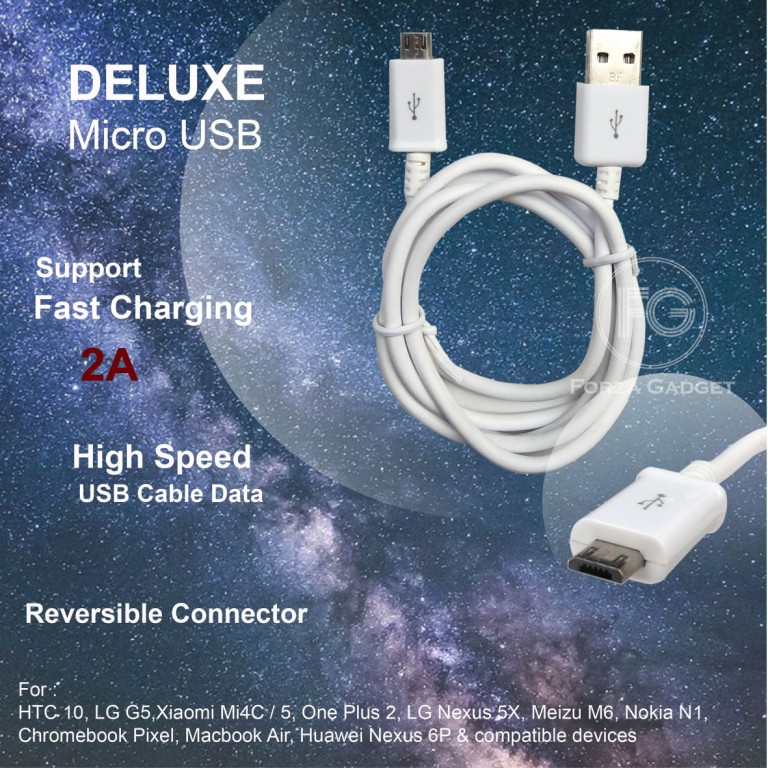 Kabel Data Deluxe Micro USB Fast Charging