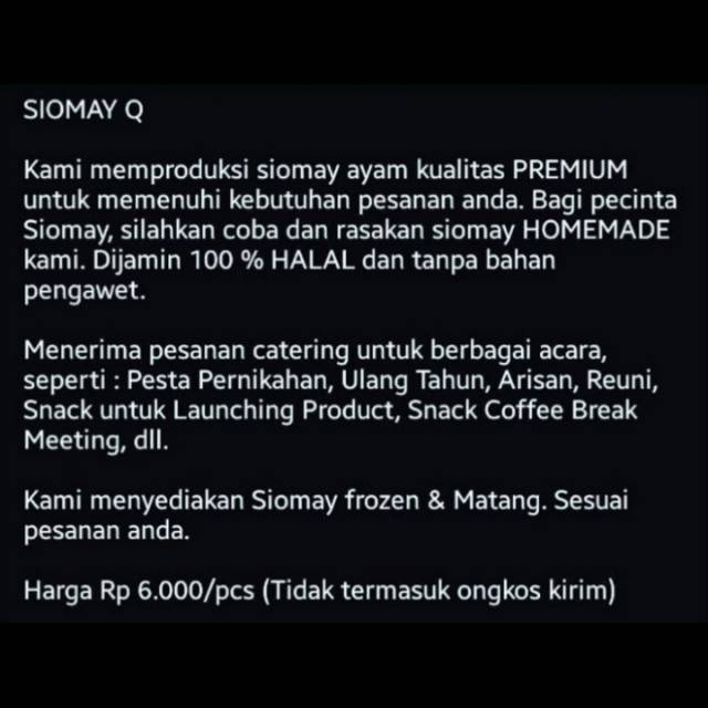 

Siomay Dimsum