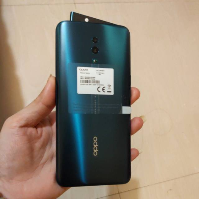 Hp oppo reno ram 6gb kamera pop up hiu miring warna hijau