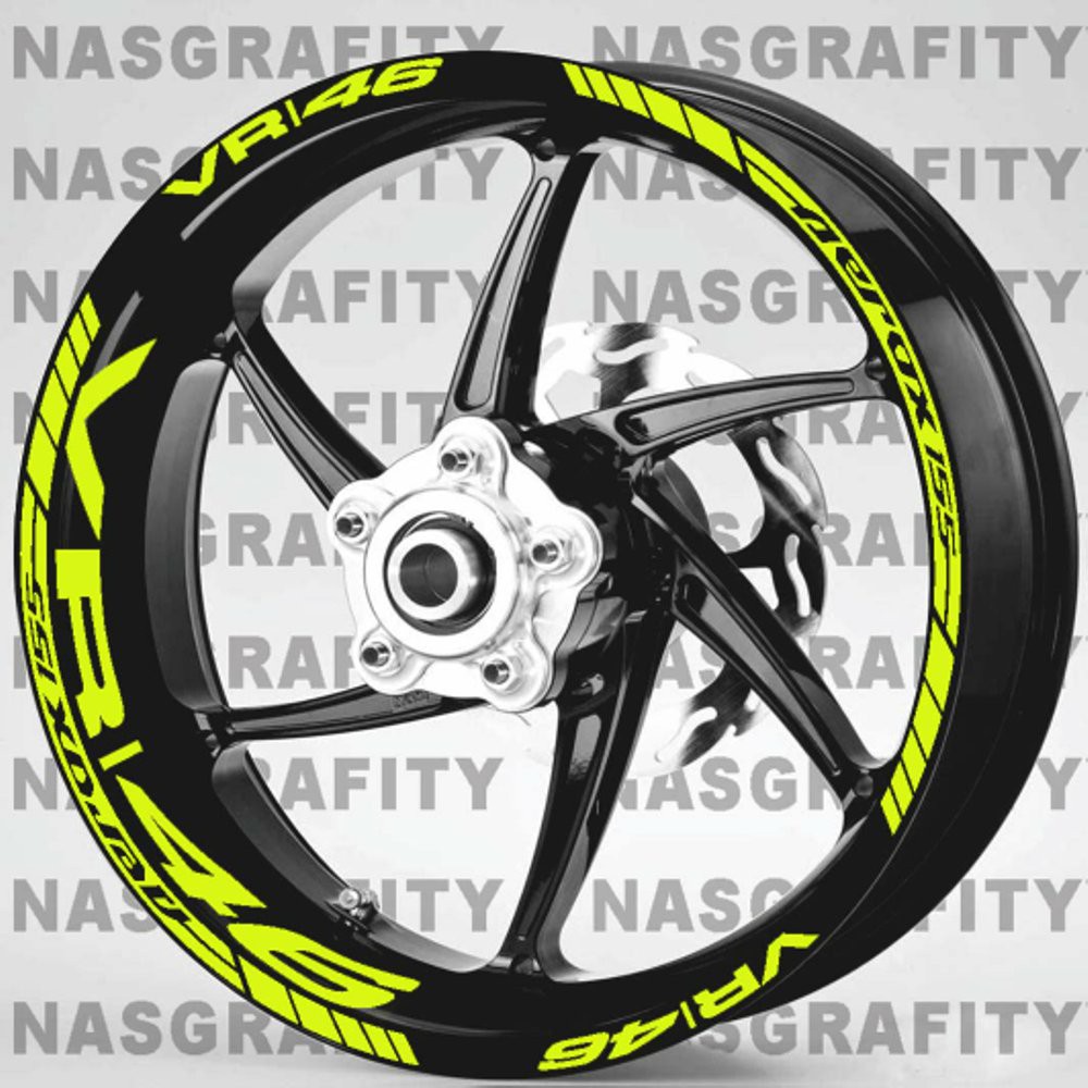 stiker velg yamaha aerox 155 vr46 Berkualitas