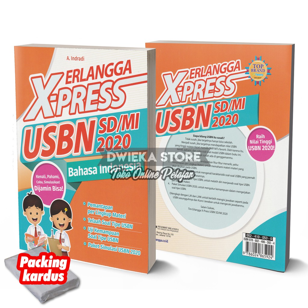Erlangga X-PRESS USBN UNAS Ujian Nasional ” Bahasa Indonesia “ SD/MI 2020-0