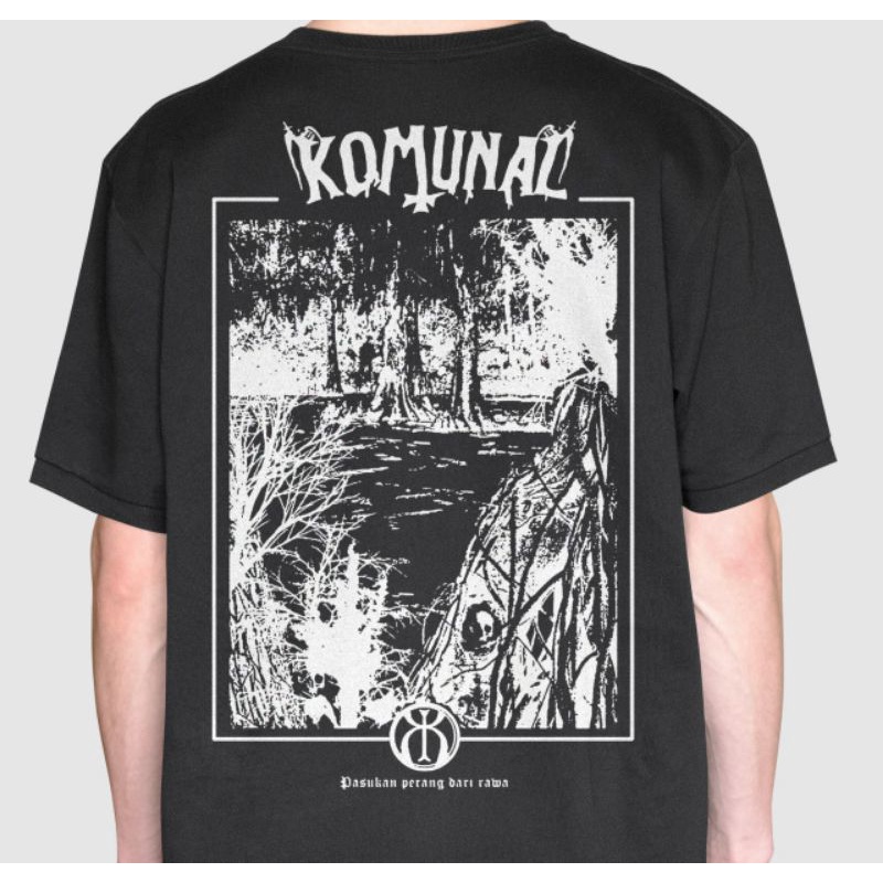 Kaos Komunal ~ GnmH Kaos Band Metal Tshirt Band Komunal Pasukan Dari Rawa