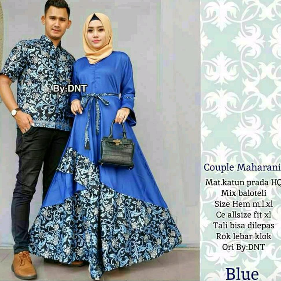 Hot Baju Batik Couple Modern Hijab Gamis Pesta Seragam