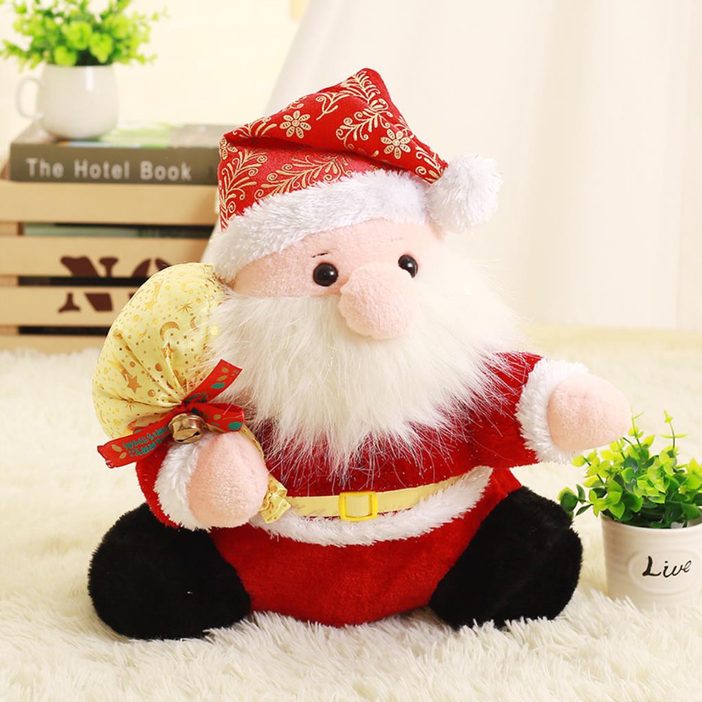 small stuffed santa claus