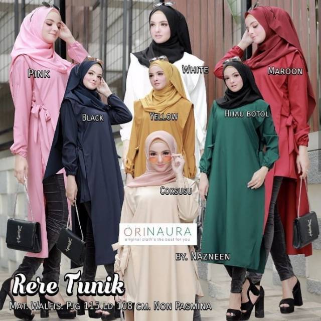 ORI NAURA TERMURAH  RERE TUNIK ORINAURA BERLABEL