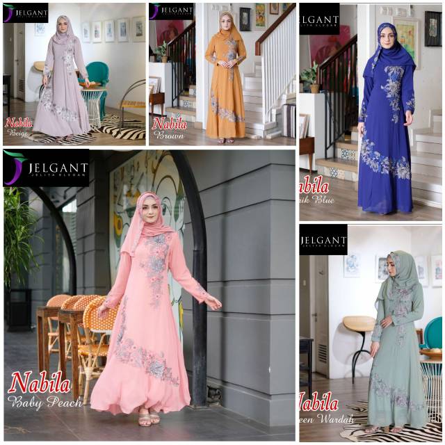 Nabila Dress by jelgant Jelita Muslimah