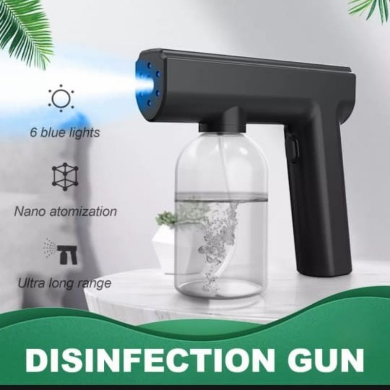 DISINFECTANT  SPRAY GUN WIRELESS NANO BLUE LIGHT ATOMIZER