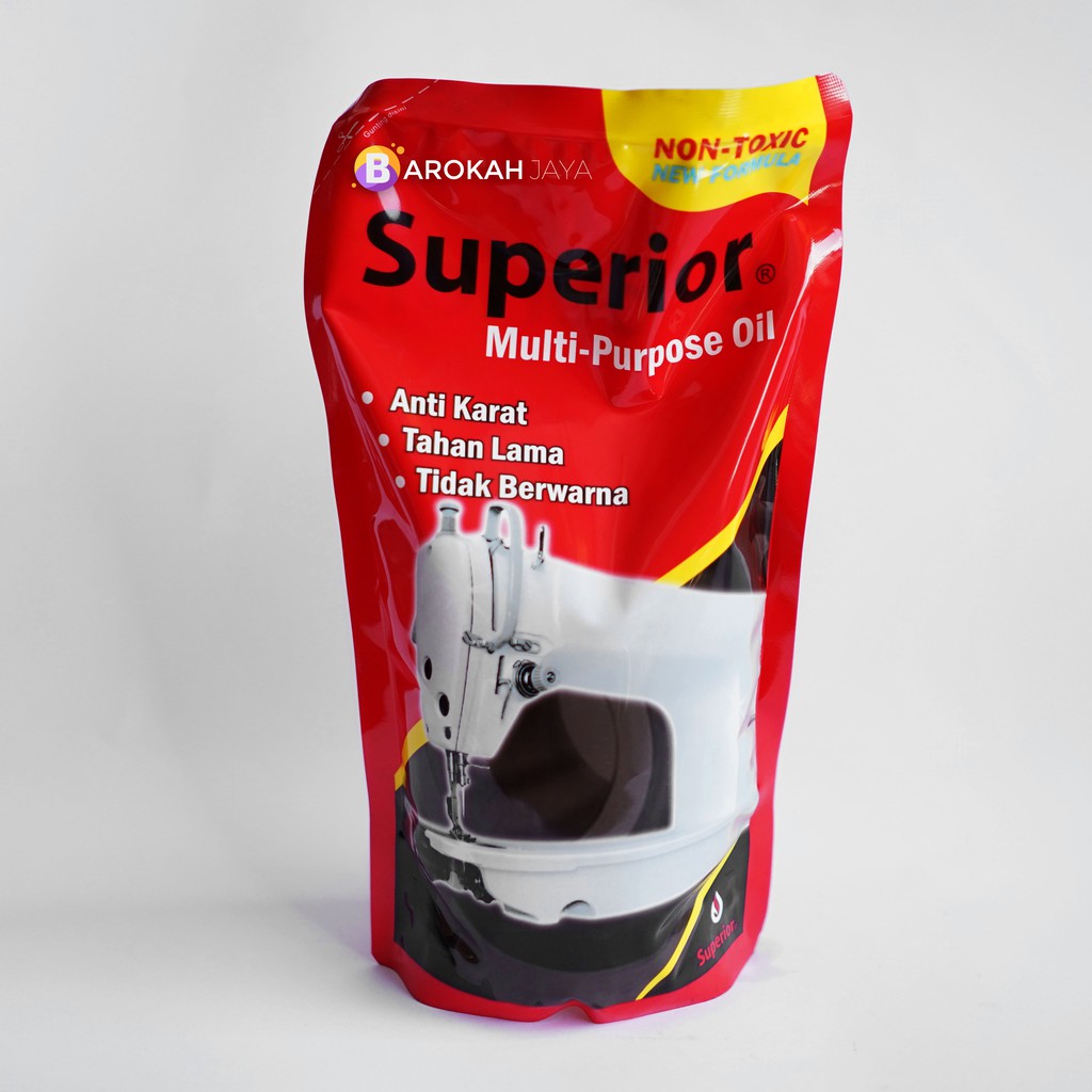 Minyak Pelumas Mesin Jahit SUPERIOR Oil - Oli Mesin Jahit Sachet isi 900mL