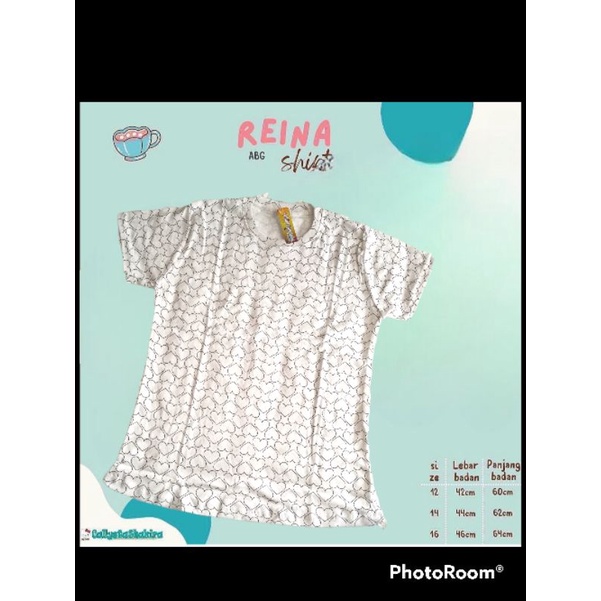 KAOS CALLYSTA PENDEK REINA SIZE 12-16