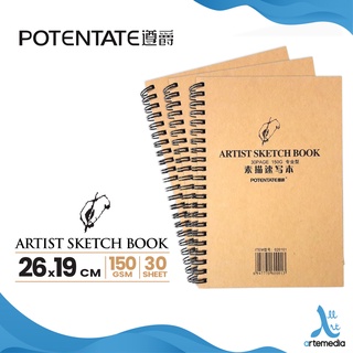 Buku Sketsa Potentate Artist 19x26cm Wire Bound Sketchbook