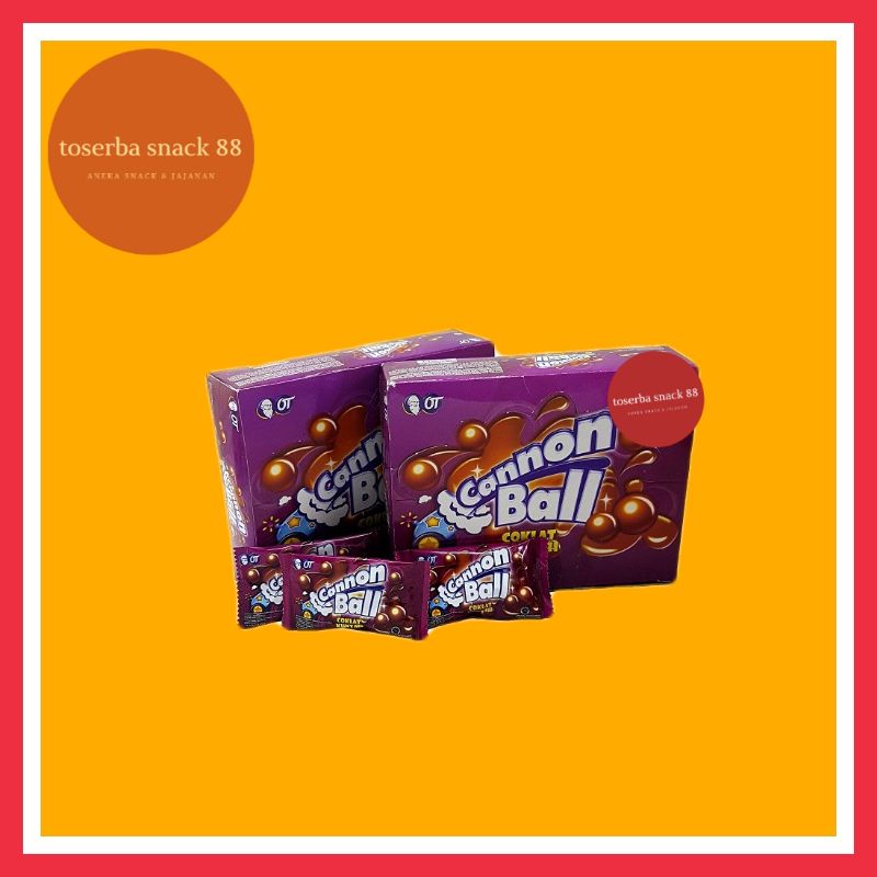 

CANNON BALL/Chocolate ball/Coklat Kunyah (7,2 gram × 24 pcs)