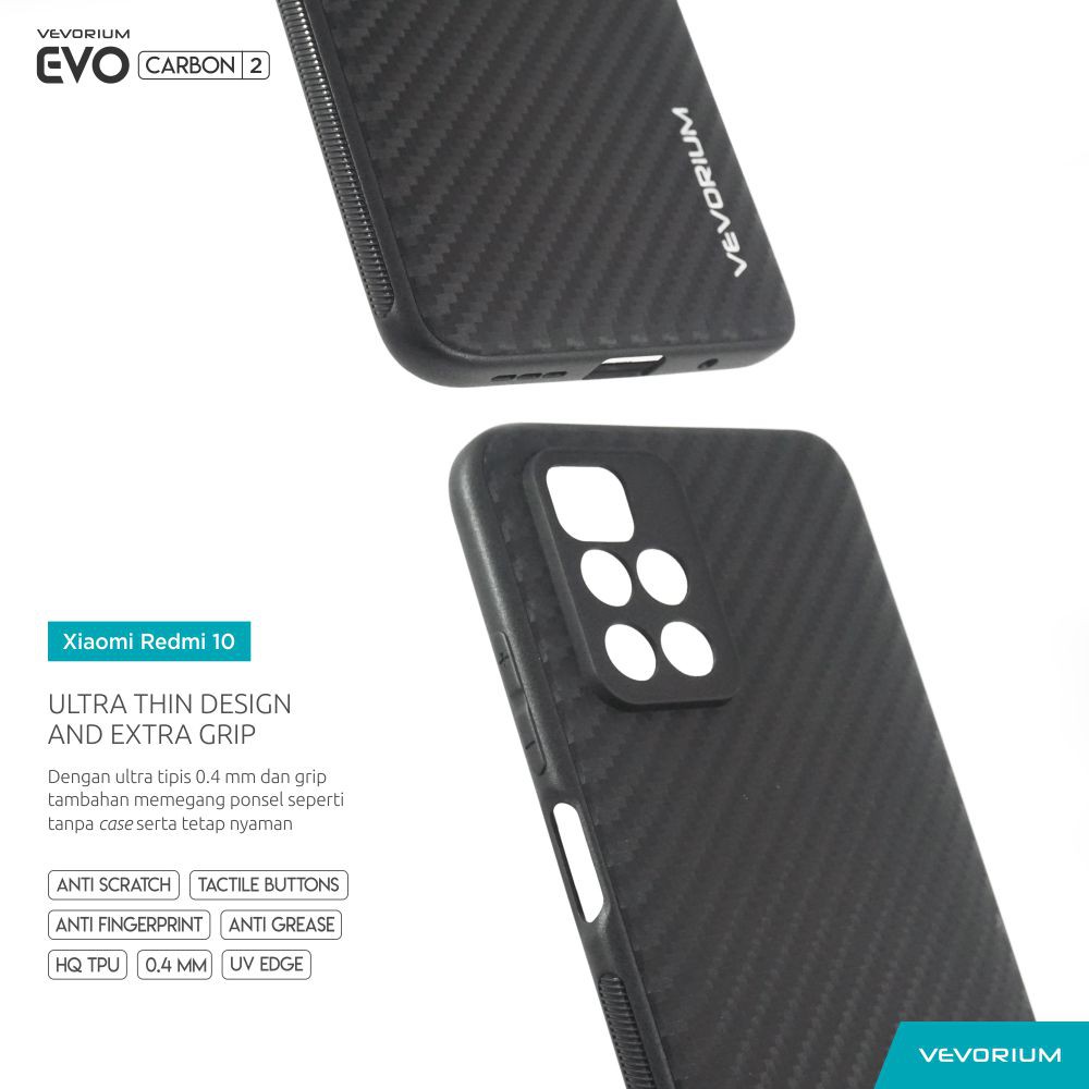 VEVORIUM EVO CARBON Xiaomi Redmi 10 2022 Redmi 10 4G Soft Case Softcase