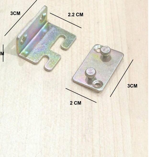 ☚ Hak Dipan Bayi / Engsel Ranjang Bayi ( 1 Set 4pcs ) ❊