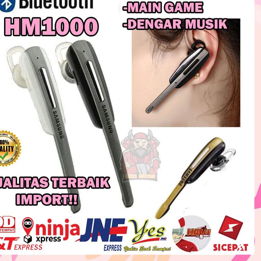 ◄ [KUALITAS TERBAIK] HEADSET BLUETOOTH HM1000 / EARPHONE ANDROID BLUETOOTH / EARPHONE BLUETOOTH ☞