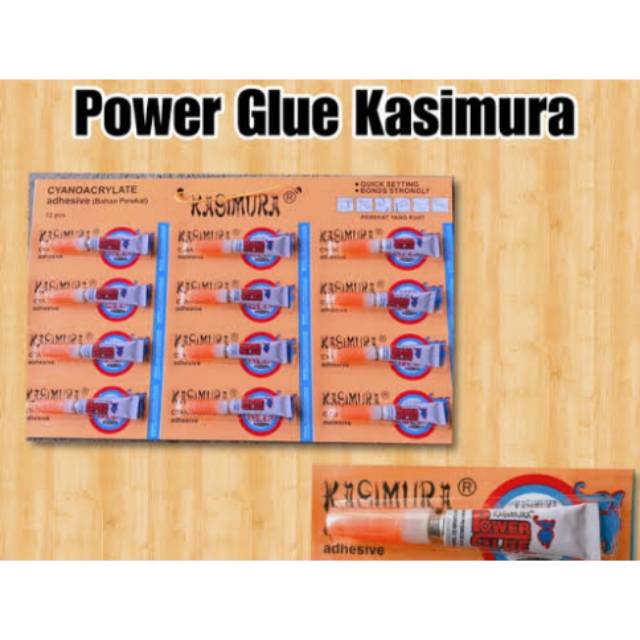 LEM POWER GLUE HANDSOME ISI 12 PCS