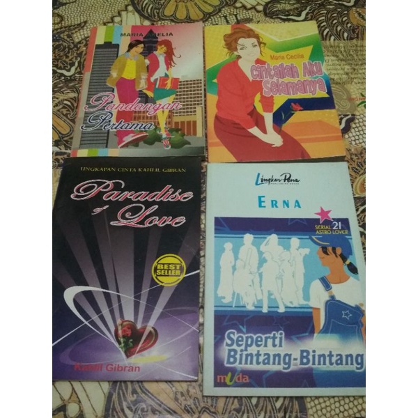CABUTAN NOVEL SEPERTI BINTANG BINTANG / PARADISE OF LOVE / PANDANGAN PERTAMA / CINTAILAH AKU SELAMAN