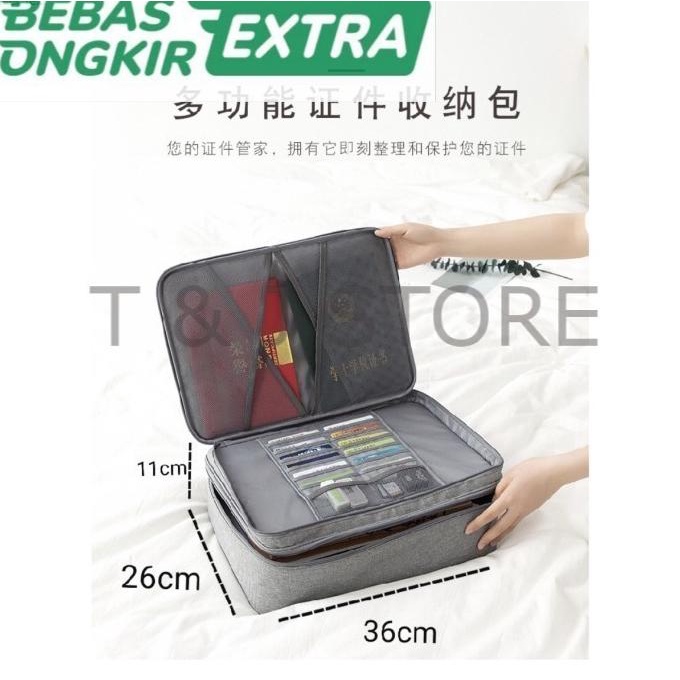 

Office & Stationery | Document Organizer | Tas Travel Organizer Storage Box Multifungsi Handbag Passport Doc Tj | Best Seller