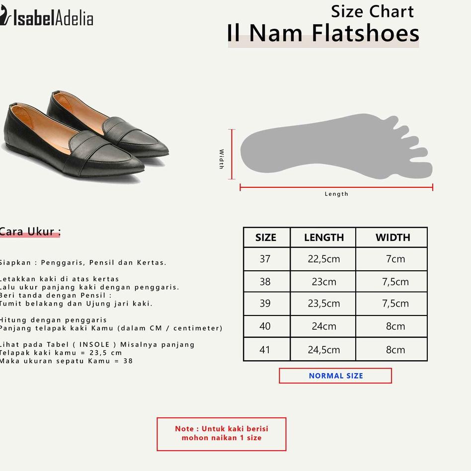 ✹ IsabelAdelia Sepatu IL NAM Flatshoes Wanita ™