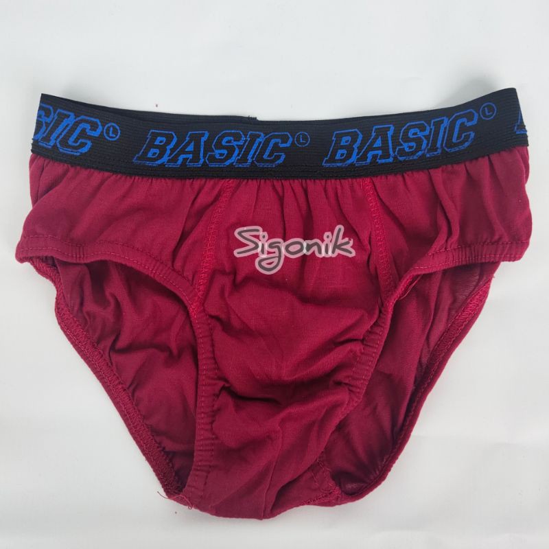 CD Celana Dalam Brief Pria Dewasa Cowok Remaja BSC Basic M. L. XL. XXL. Karet Boxer Katun Polyester Grosir Murah Sigonik