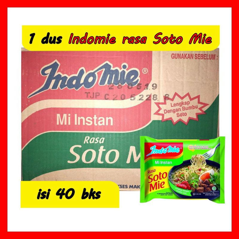 

Indomie Rasa Soto Mie 1Dus