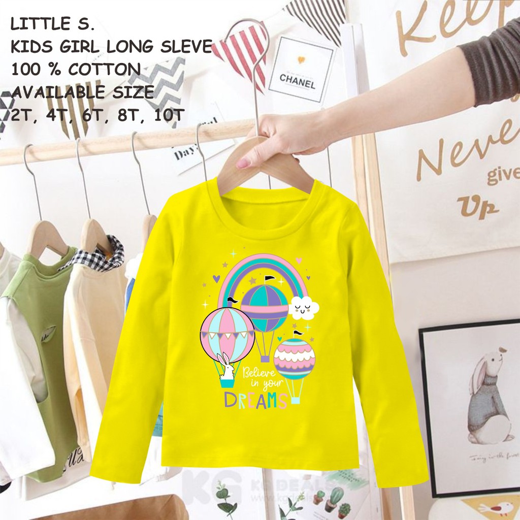 kaos panjang anak perempuan USIA 2-7 TAHUN branded-2