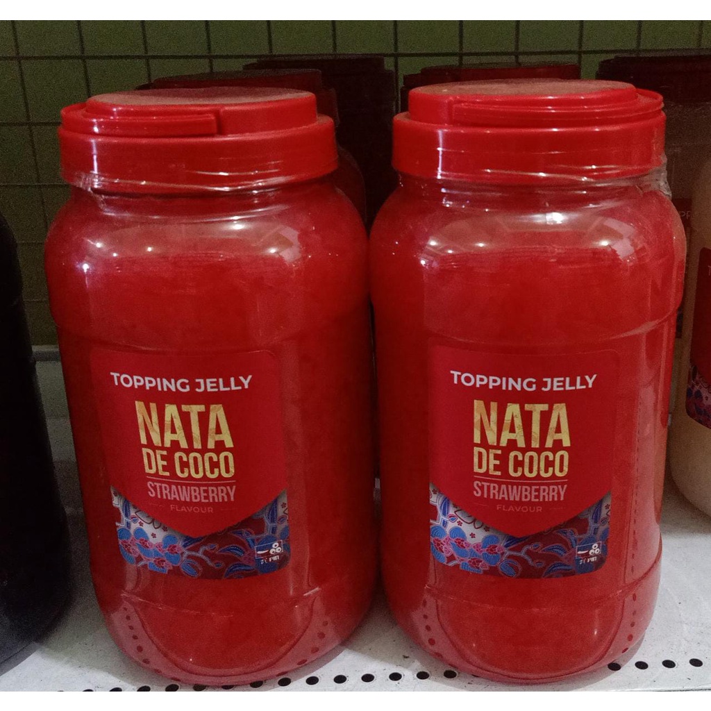 

NATA DE COCO JELLY TOPPING STRAWBERRY 3.2KG