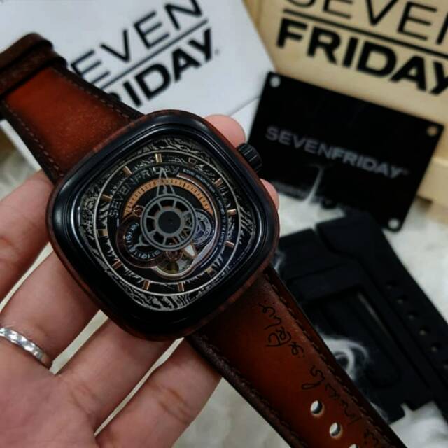 Jam Tangan SevenFriday P2B/05 - Edisi Batik Indonesia, Stainless Steel 47.6mm, Automatic Miyota Japan