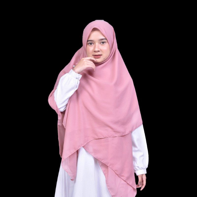 JILBAB KERUDUNG SEGI EMPAT SYARI DIAMOND JUMBO 130X130 TERMURAH