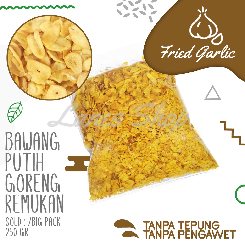 

Bawang Putih Goreng UNYU Remukan TANPA Tepung TANPA Pengawet pak besar