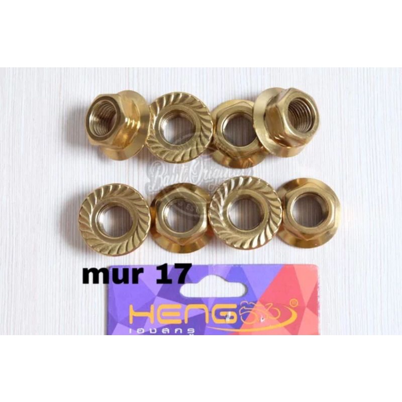 mur probolt model garis gold m12 atau mur 17 original heng thailand